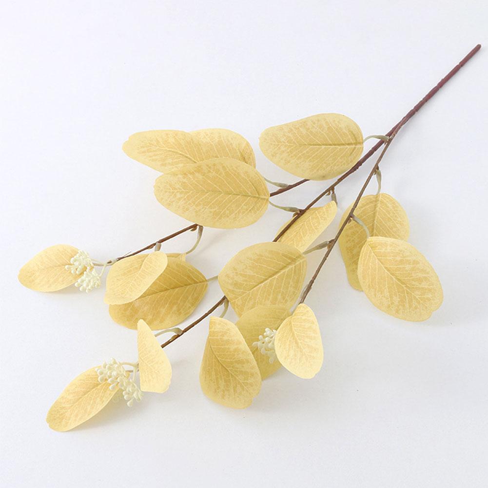 Autumn Artificial Eucalyptus Leaves Artificial Flowers Home Decoration Green Plants Apple Leaves Wedding Decoration False Leaves