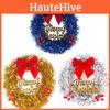 30cm Stunning Christmas Decorative Wreath Featuring Chic Butterfly Bow For Home Decor