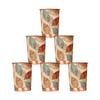 Copper Printed Design 250ML Water Glass with Rust Proof for Home and Office Use Ayurveda and Yoga Health Benefits Glass Set of 6 (Yellow Gold)