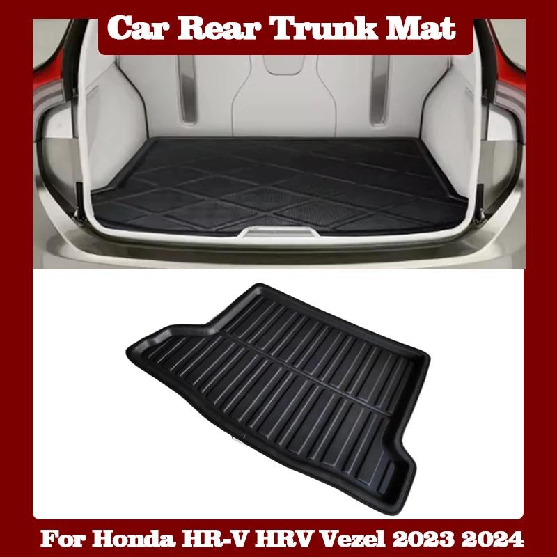 Car Rear Trunk Mat for Honda HR-V HRV Vezel 2023 2024 Luggage Liner Tray Waterproof Anti-scratch Floor Pad Auto Accessories Tool