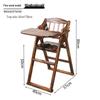 Adjustable Solid Wood High Chair for Babies and Children
