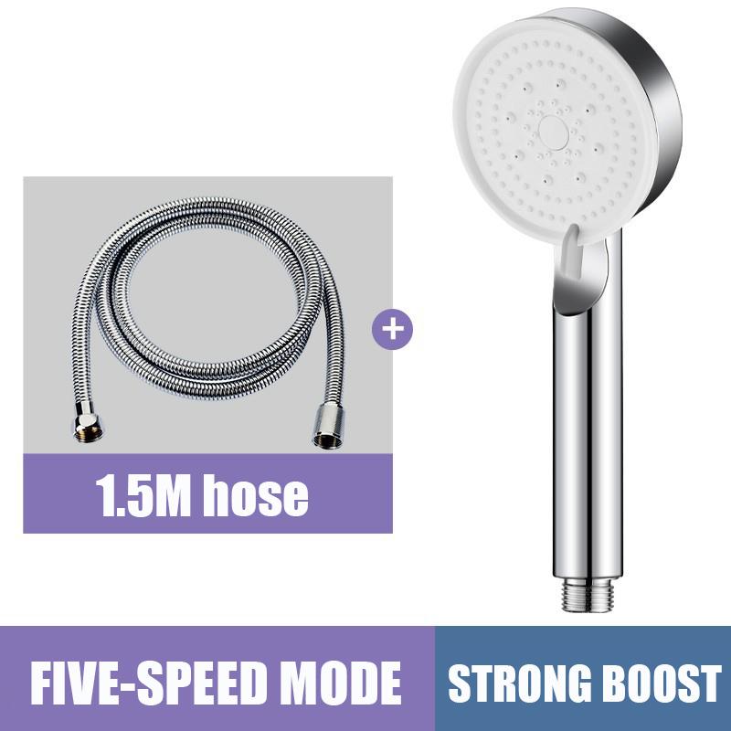 Shower Head Water 5mode Shower Water Saving Spray Nozzle Adjustable High Pressure Head Of A Shower Hygienic Bathroom Accessories