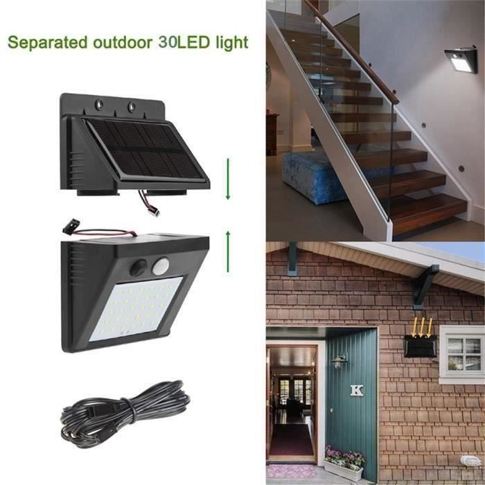 Lampe Solaire - Godsale - My09 - 30 LED - Etanche IP65 - Détecteur de Mouvement