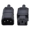 2Units 3Pin Inlines Power Plugs Adapters 10A 250V IEC320 C13 Female With Groundeds Terminals Connectors