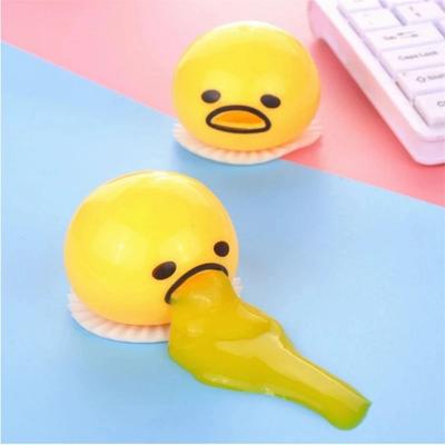 New Squishy Funny Egg Yolk Squeeze Toys Vomit Custard Bun Stress Ball Creative Stress Relief Sticky Decompression Toys For Kids