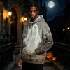 Men's Halloween Printed Long Sleeve Pullover Hoodie