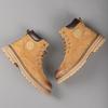 Martin boots women's rhubarb boots men's mountaineering new autumn thick-soled heightening boots men's short boots