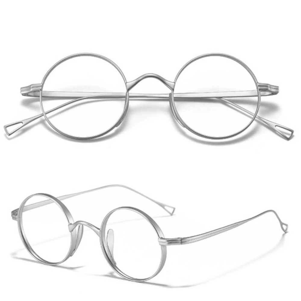 New Pure Titanium Glasses Frame Oval Shape Simple Design Eyeglasses Frames Retro Classic Eye Decoration
