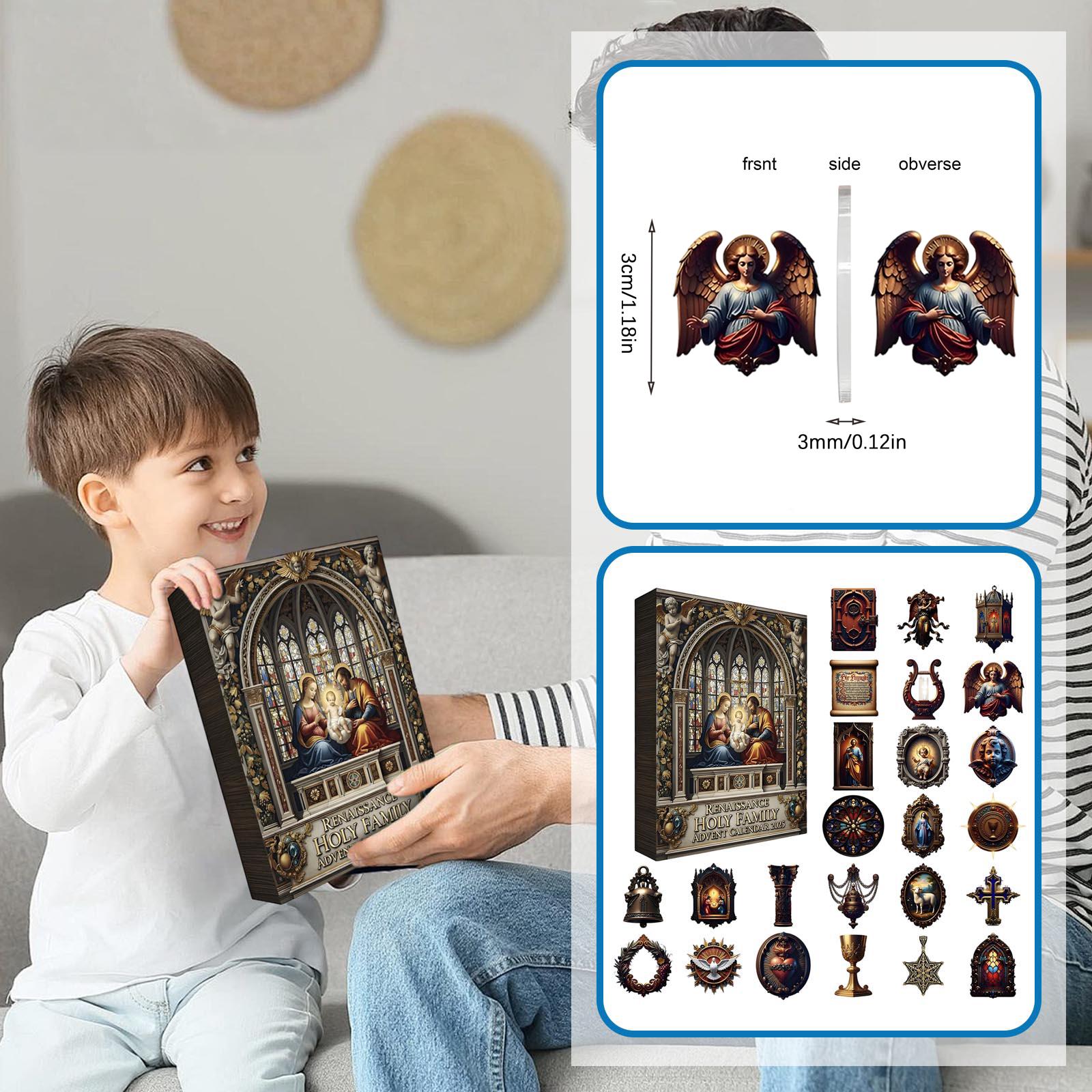 

Календарь обратного отсчета включает 24 подарка, календарь обратного отсчета и подарок-сюрприз One Size