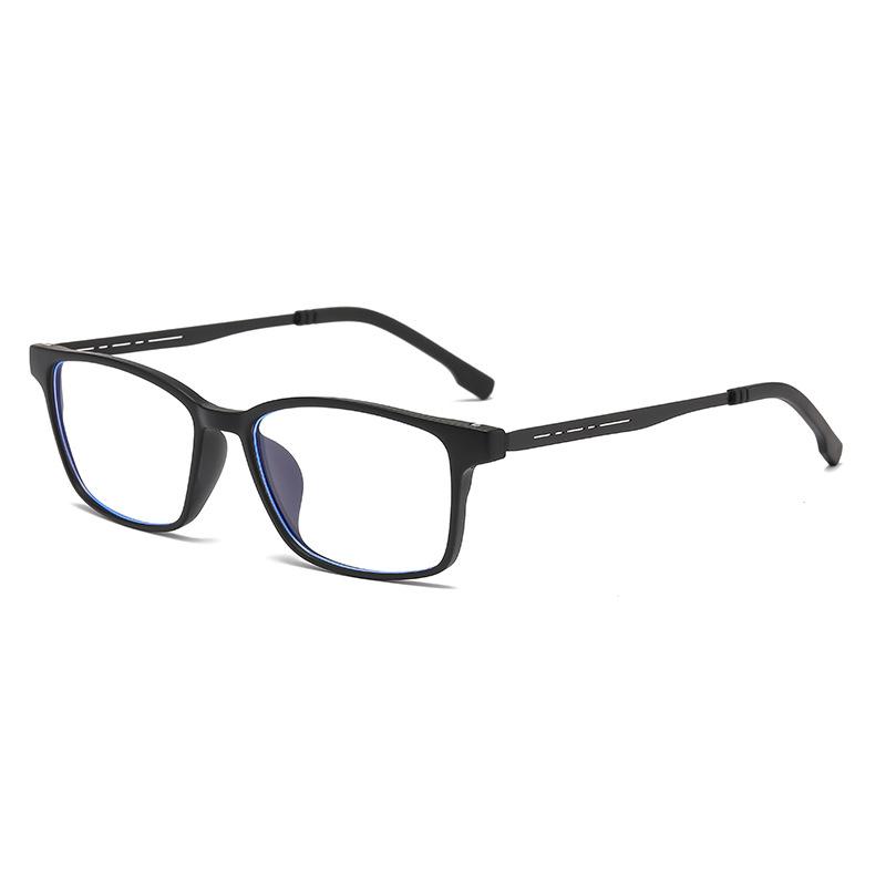 Unisex Business TR Frame Reading Glasses Men Blue Light Blocking Eyeglasses Titanium Far Sighted Eyewear for Women 0+1.0+4.0