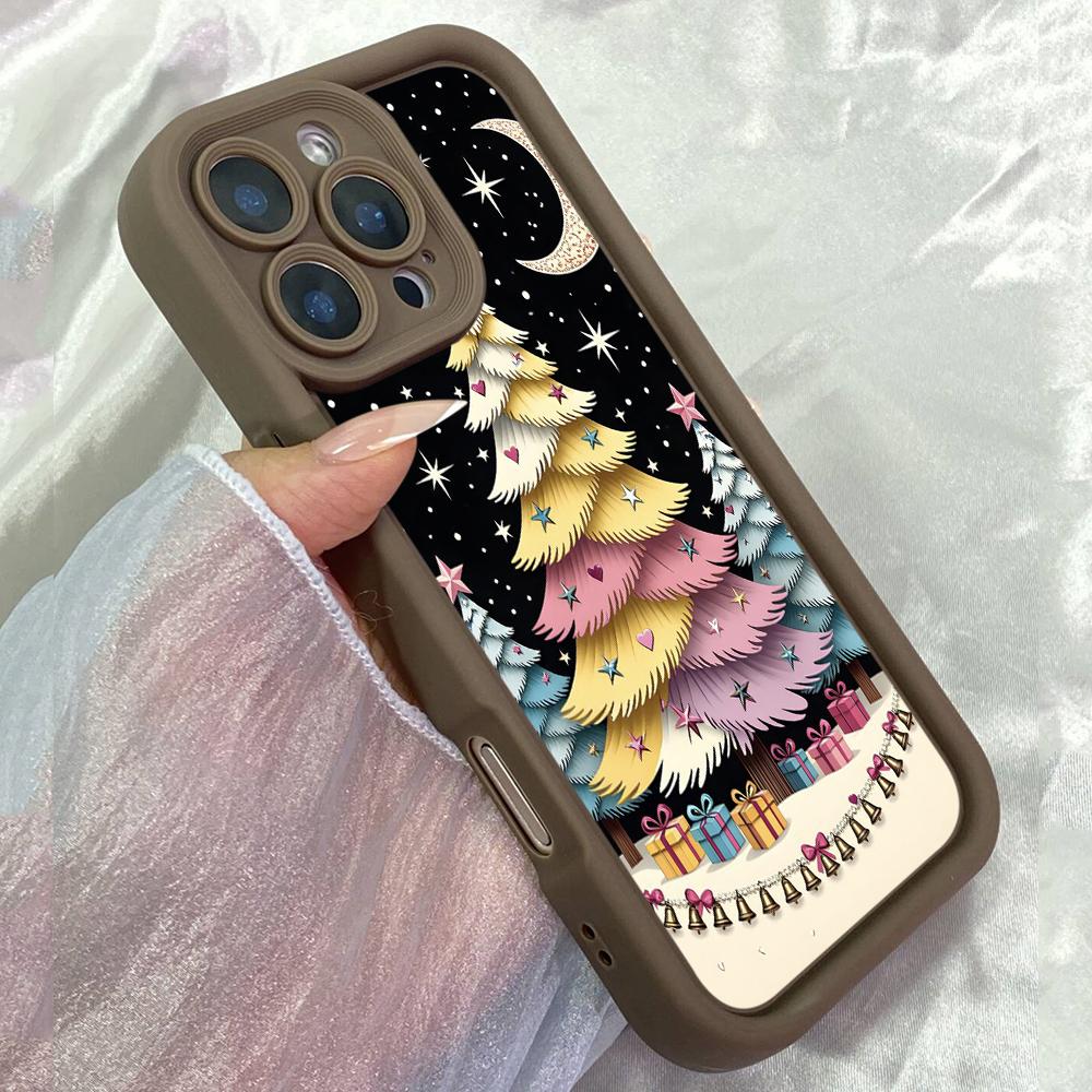 JT581 Winter Merry Christmas Pinkmas for iPhone 17 16 15 14 13 12 11 Pro Max Samsung S26 S25 Ultra A17 A07 A56 A16 Xiaomi 15T Redmi 15c 14C Soft Case