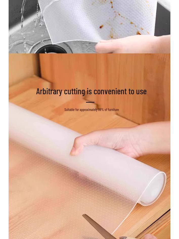 Waterproof & Moisture-Proof Drawer Liner for Cabinets: Thick Oil-Proof Mat for Kitchen, Wardrobe, and Shoe Storage