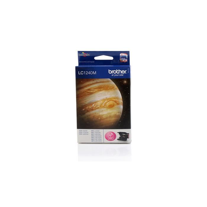 Cartouche d'encre Magenta - Brother - LC-1240M - 600 pages - Compatible MFC-J 430 W - OEM