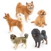 Lifelike Plastic Dog Models Featuring Shiba Inu Labrador Retriever And Tibetan Mastiff Great For Home Decor And Children's Learning Activities