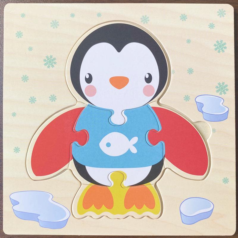 Wooden 3D Puzzle - Animal Cognition & Early Education for Kindergarten