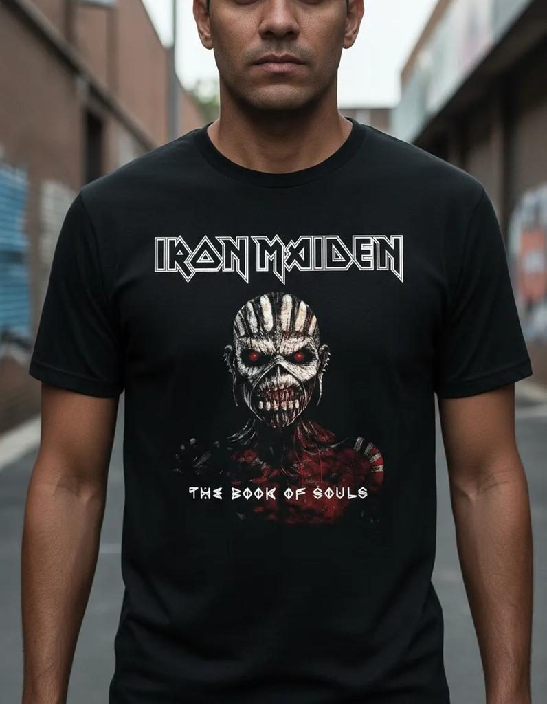 Iron Maiden The Future Past World Tour 2024 T-Shirt, Heavy Metal Rock Band Eddie Graphic Tee, Unisex Classic Black Streetwear, Music Fan Gift