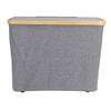 Toilet Paper Storage Basket with Lid Handle Foldable Standing See Through Window Toilet Paper