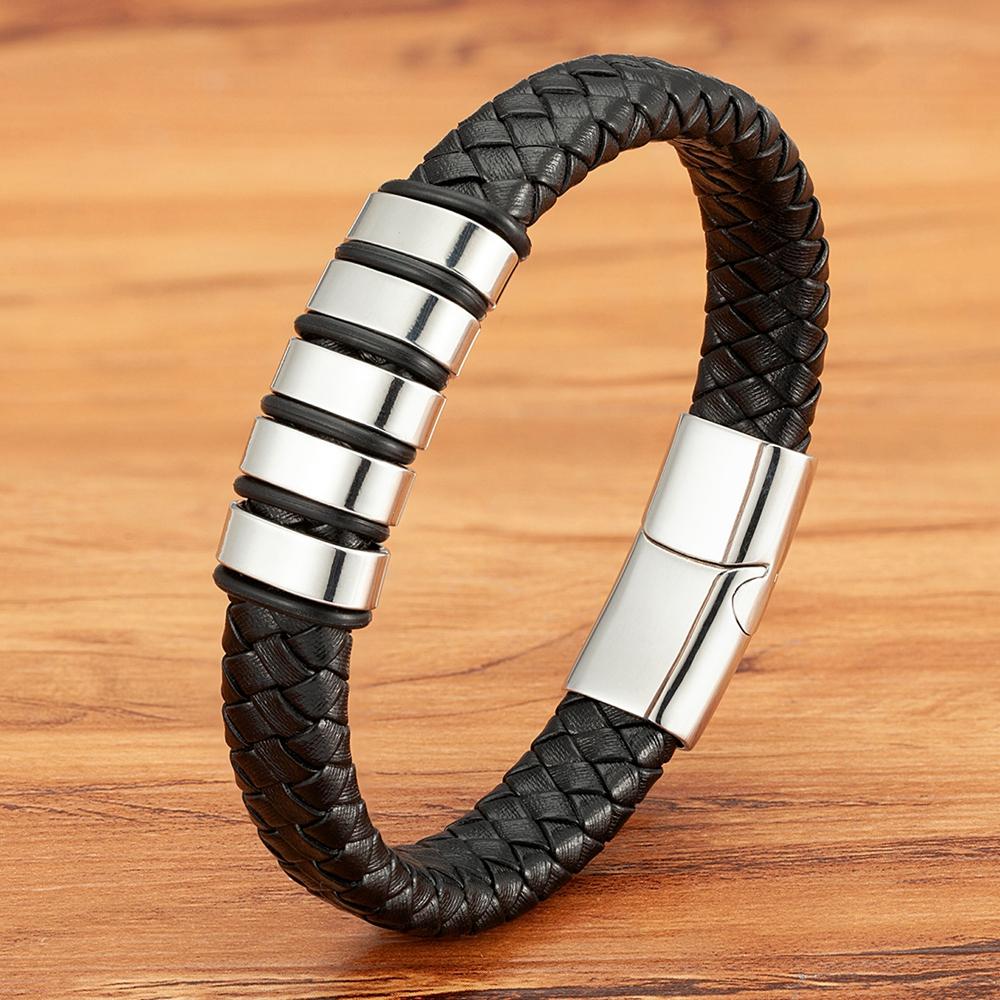 MenneM Men s Vintage Geometric Stainless Steel Bangle Custom Handmade Jewelry Bulk Daily Wear Party 19cm