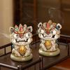 Ceramic Lucky Lion Incense Burner Pair