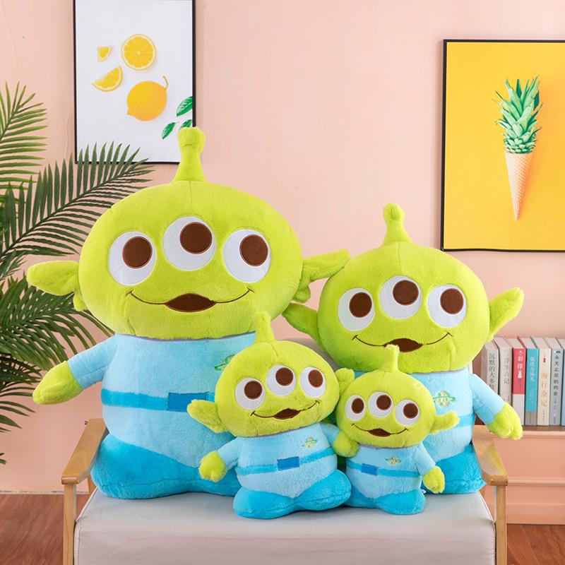 In-Stock Toy Story Three Eyed Alien Plush Toy Cute Cartoon Soft Fluffy Stuffed Doll Home Decor Perfect Gift For Female