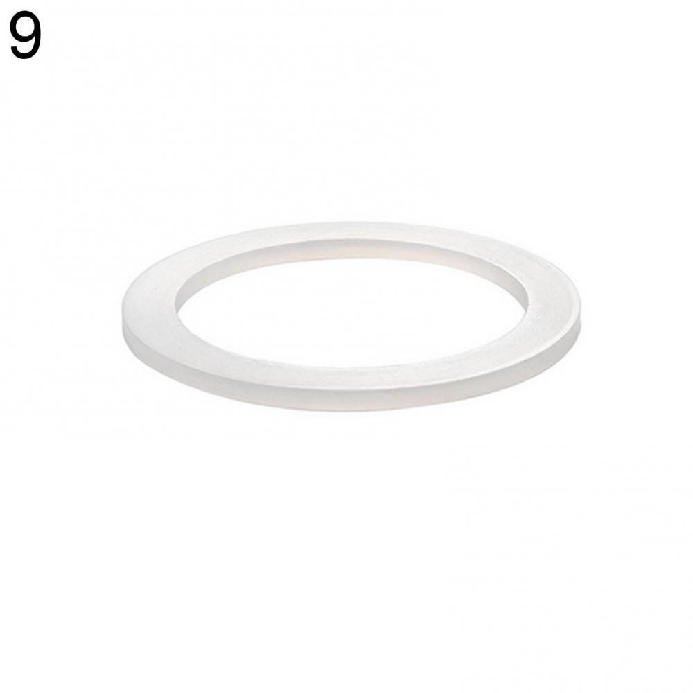 2Pcs Silicone Sealing Ring Spacer Flexible Washer Gasket Ring Replacement for Moka Pot Espresso Coffee Makers