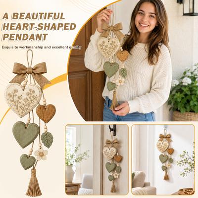 Heart Shaped Wall Hanging Decor Rustic for Home