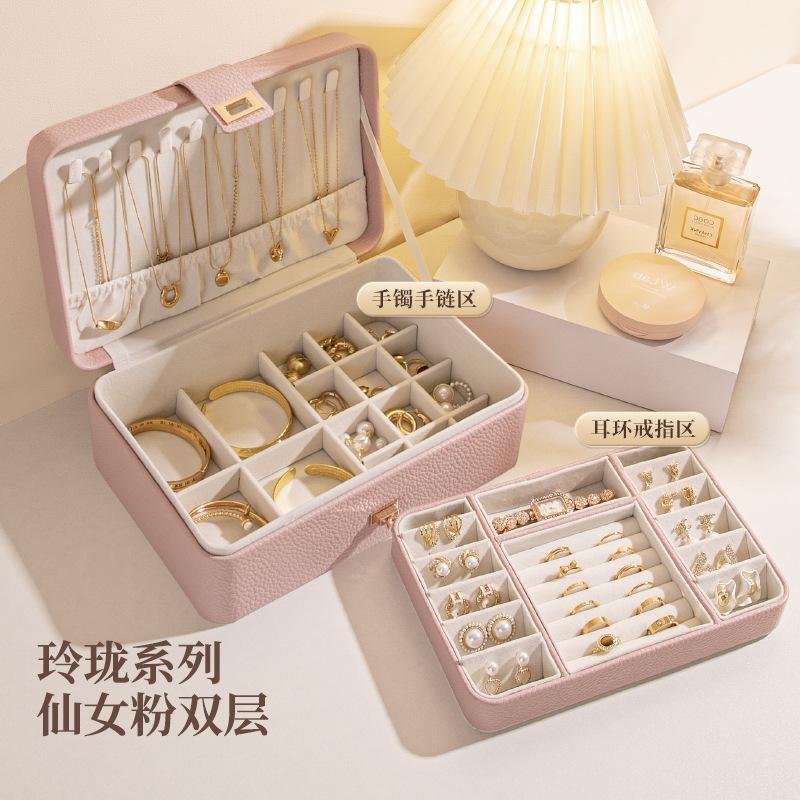 

Коробка для хранения ювелирных изделий, эксклюзивная шкатулка для хранения ювелирных изделий, ожерелий, сережек-гвоздиков, золотая шкатулка для хранения ювелирных изделий