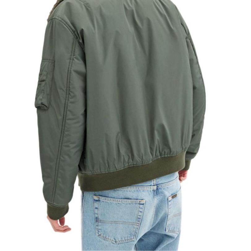Coach Color Block Zipper Long Sleeve Cotton Jacket Men jackets Vintage-Green CW687-XG2
