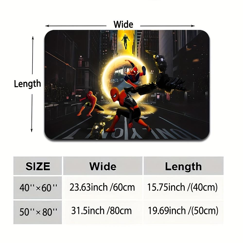 1pc, Floor Mat, Designed with Superhero & Classic Heroes Theme, Multiple Sizes, Suitable for Living Room, Bathroom, Kitchen,
