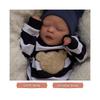 45cm Zwei Körperoptionen Premie Bebe Puppe Reborn Schlafend Lebensecht Weiche Haptik Kuscheliges Baby 3D Haut Sichtbare Adern Künstlerpuppe
