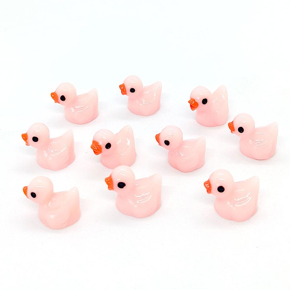 200-10pcs/set Resin Mini Ducks Ornament Miniature Figures Tiny Duck Handicraft Micro Landscape Dollhouse Decoration Accesories