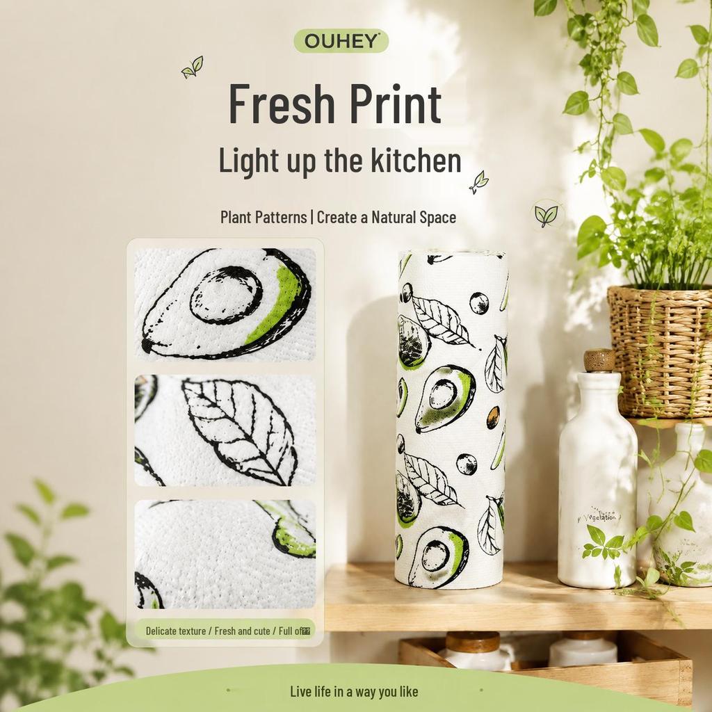 Thickened Disposable Kitchen Cloth - Multi-functional Hand-Tearable Dishwashing Cloth