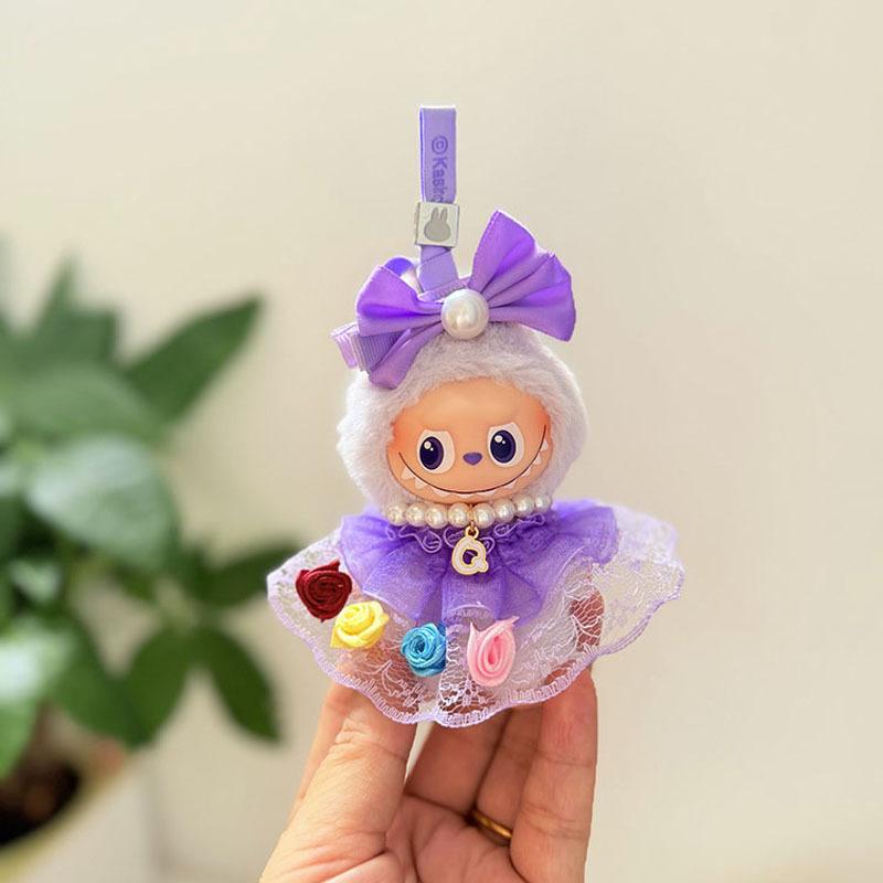 Mini Version 4.0 Vinyl Face Plush Blind Box Doll Clothes Christmas Set Small Nose Gaga Heart Bottom Password