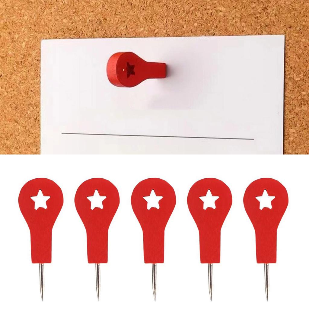 10pcs 3D Landmark Design Red Push Pins For Photo Wall Decoration And Cork Board Marking Decorative Pushpins
