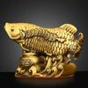 High Quality Copper Fish Ornaments Gold Dragon Home Living Room Office Decor