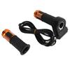 1Pair Thumb Throttle Grip Routine Twist Throttle Handle Grip with Keys for Electric Scooter BikeGold
