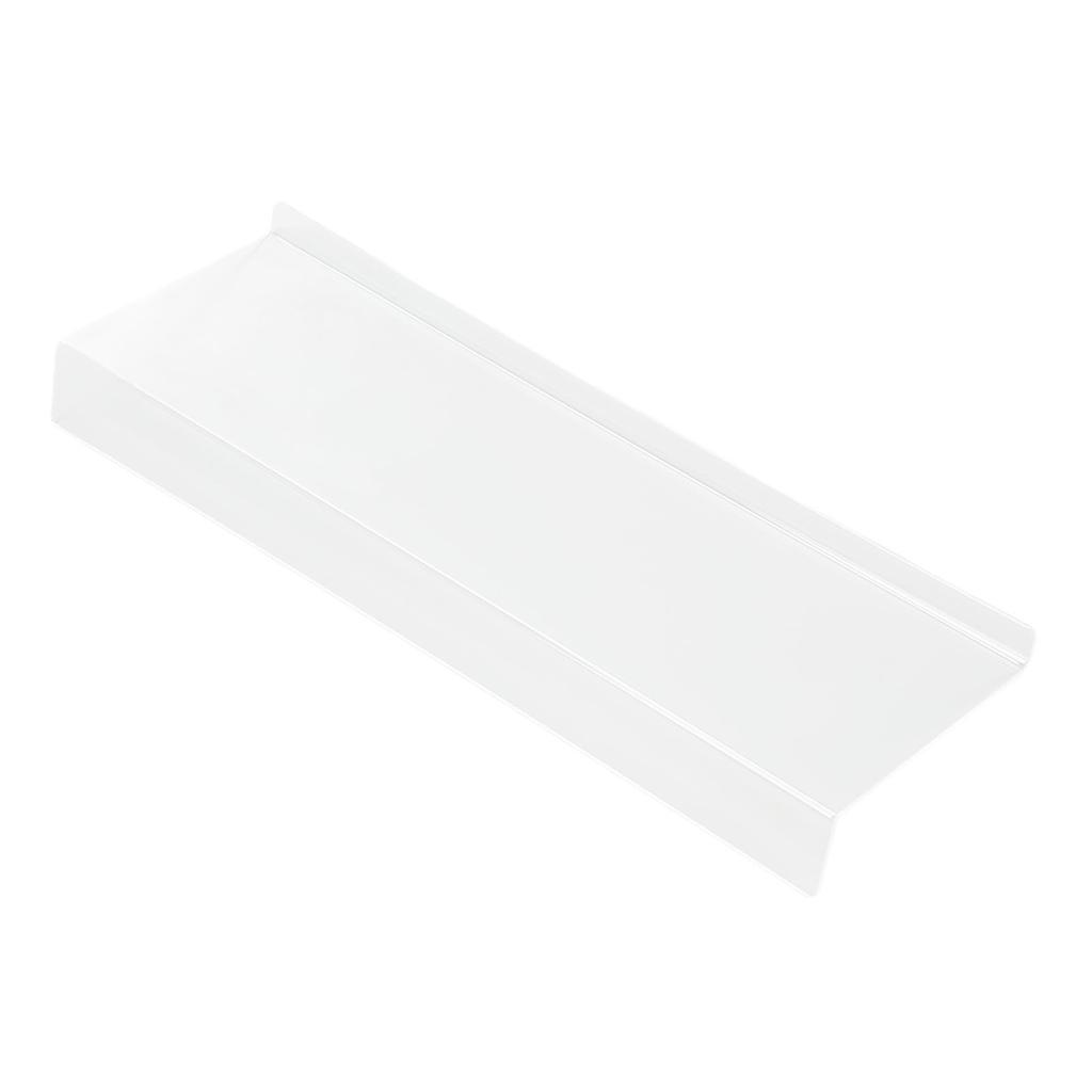 Acrylic Tilted Computer Keyboard Holder Low Front Lip Polished Finish Keyboard Riser Keyboard