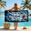 Lionel Messi Strandtuch Weiches Mikrofaser-Sommertuch Schnelltrocknendes Saugfähiges Handtuch für Strand, Schwimmbad, Reisen