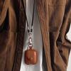 For Airpods 4 4th Case Leather Business Cases For AirPods 4 3 2 1 Pro Cover Headset Shell Headphone Funda With Neck Long Lanyard