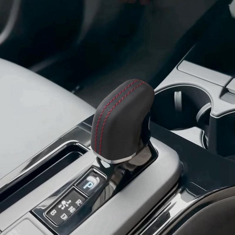 Car Gear Shift Handle Buttons Cover Stickers Gear Shift Knob Trim For Toyota PRIUS 60 2023 Car Interior Replacement Accessories BlackRed