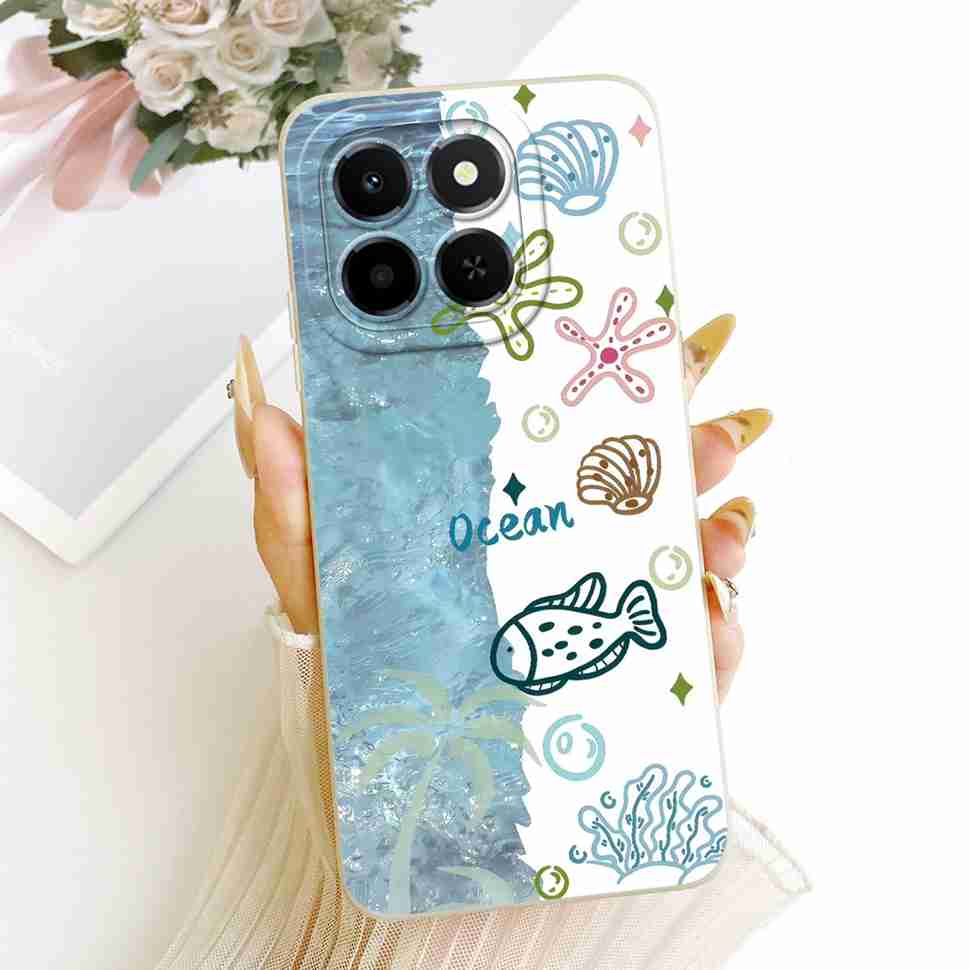 For Honor X6c Case Beautiful Sunflower Shockproof Protection Phone Case For Honor X 6c X 6b X6b X 6a X6a 4G Soft Silicon Cover