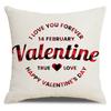 Valentine's Day Pillow Cover New Letter Love Sofa Cushion Cover Short Plush Cushion Pillow