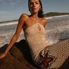 New Summertime Sexy Hollow Knitted Beach Sling Dress Outfit Seaside Vacation Bikini