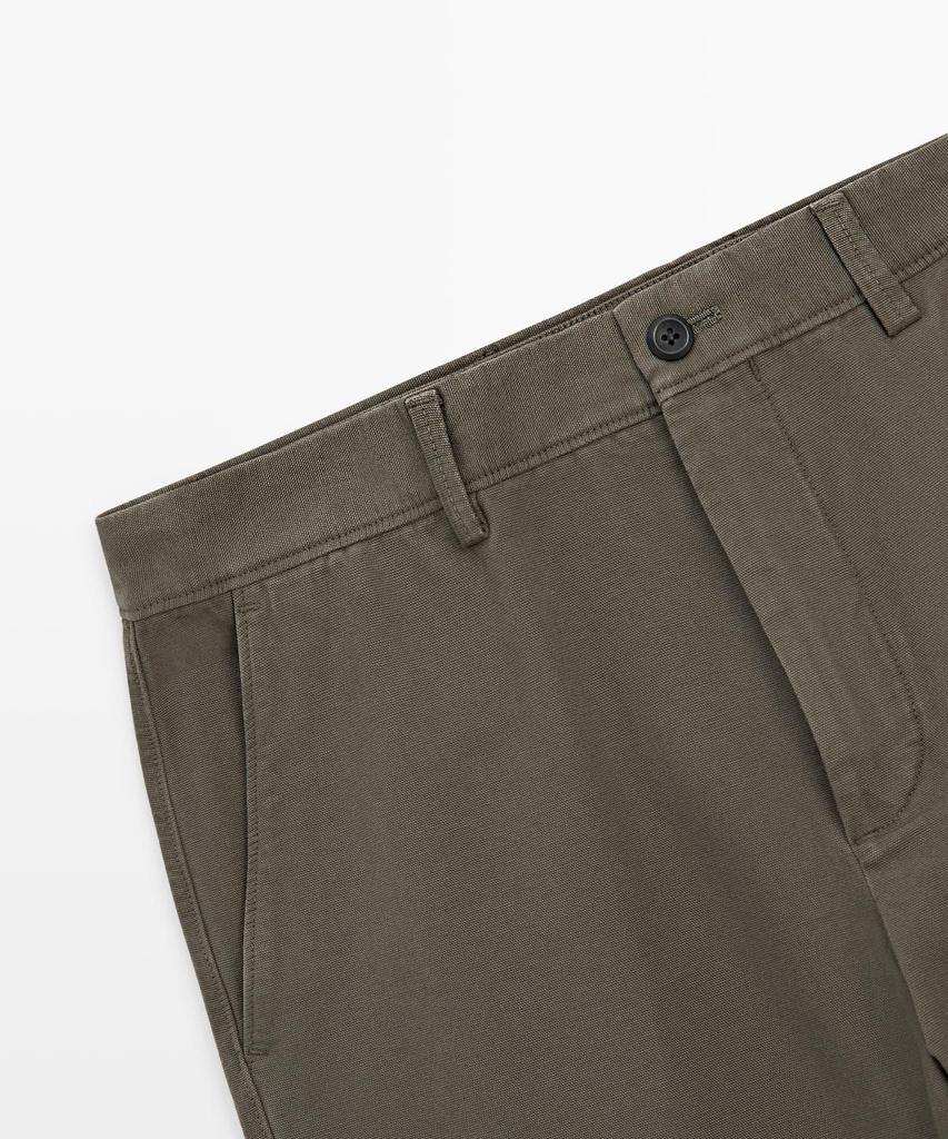 Masimodutti Tapered Fit Cotton Pants