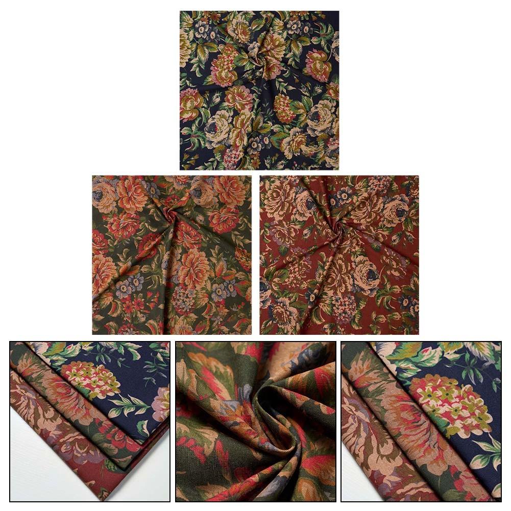 

Floral Fabric Pastoral Style Comfortable Easy To Maintain 135-3#