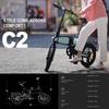 Electric Bike Foldable DYU C2 16" 250W Motor 48V 7.5AH Max Range 40Km Top Speed 25Km/h Load 120KG Black