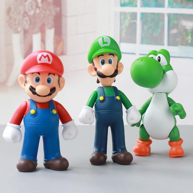 5-18pcs New Anime Super Bowser Figures PVC Toy Model For Kids Birthday Collectible Gifts