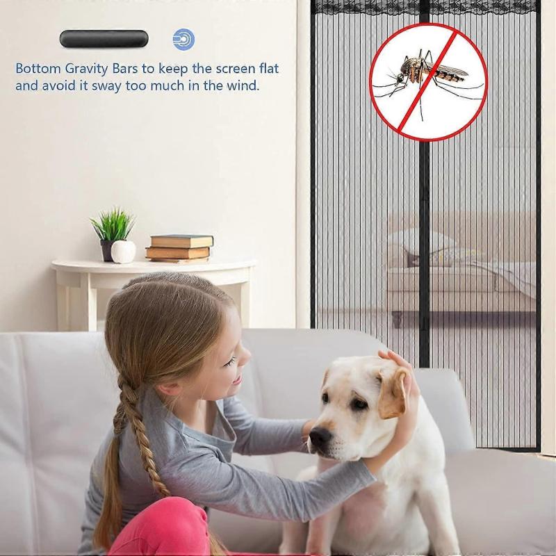 Summer Magic Adhesive Door Curtains Screen Door Anti-mosquito Door Curtains