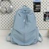 Schoolbag leisure travel backpack simple small fresh student schoolbag niche light solid color backpack spine protection burden reduction