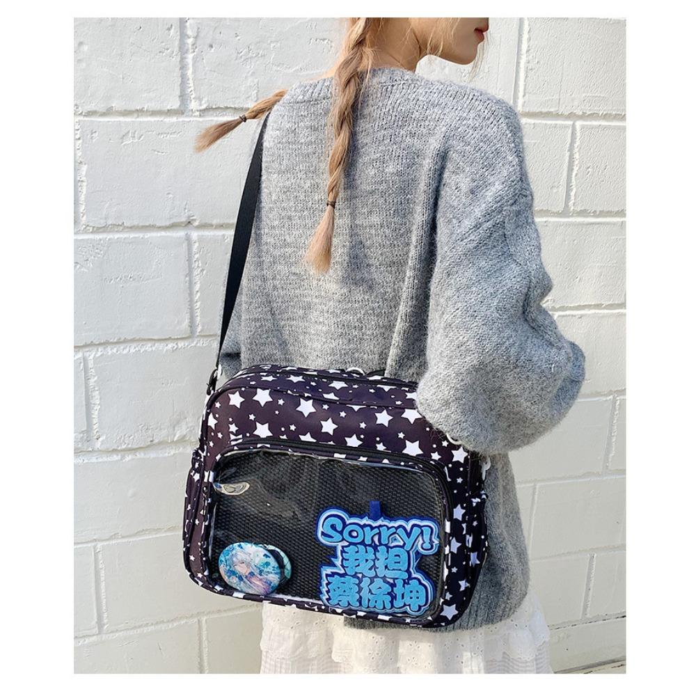 New Japanese Girls' Cute and Sweet Ulzzang Ita Bag Y2K Backpack Daily Commuting Comic Exhibition Single Shoulder Crossbody Bag
